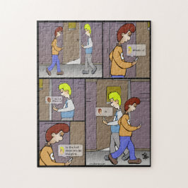 Waar ben jij de puzzel? legpuzzel