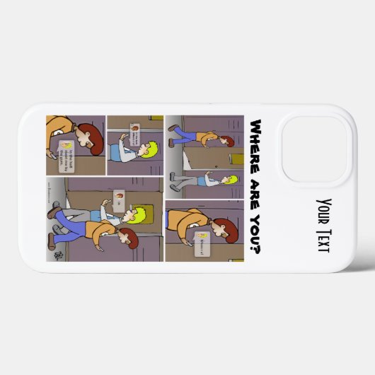 Waar bent u? Case-Mate iPhone case (Achterkant (horizontaal))