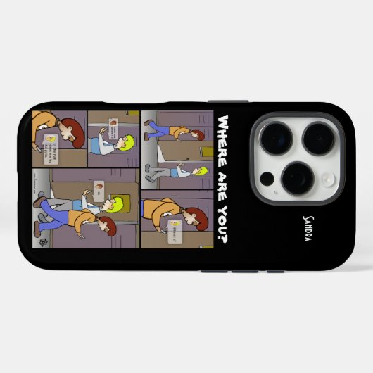 Waar bent u? Case-Mate iPhone case (Achterkant (horizontaal))