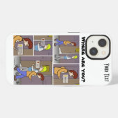 Waar bent u? iPhone hoesje (Achterkant horizontaal)