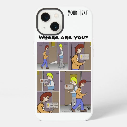 Waar bent u? iPhone hoesje (Achterkant)