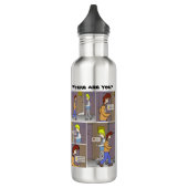 Waar bent u? waterfles  (Links)