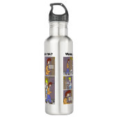 Waar bent u? waterfles  (Achterkant)