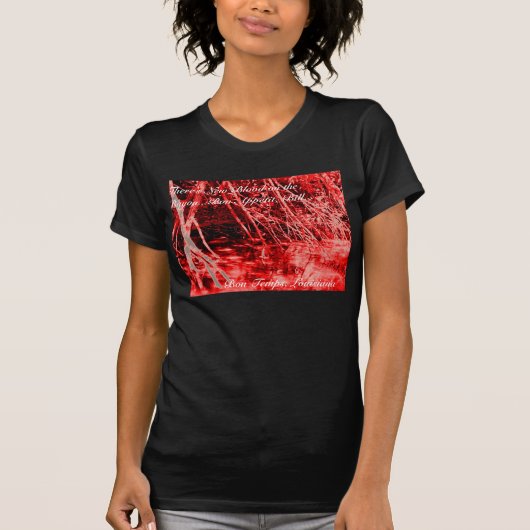 Waar bloed op de Bayou T-shirt (Voorkant)