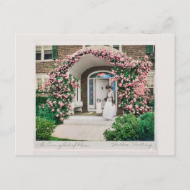 Waar bloemen bloeien, bloeit ook hoop.  briefkaart