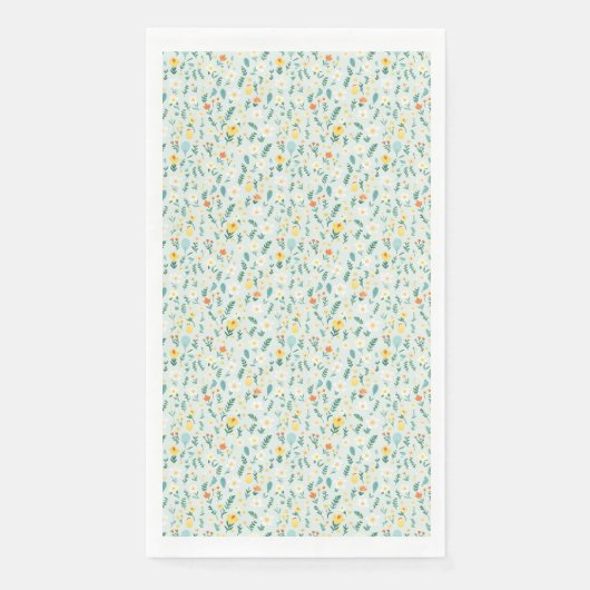 Waar bloemen bloeien, bloeit ook hoop servet (Voorkant)