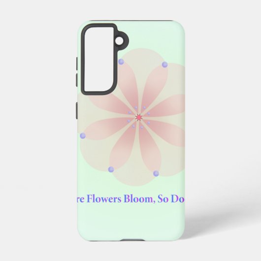 Waar bloemen bloeien, doet hoop dat ook - transpar samsung galaxy hoesje (Achterkant)