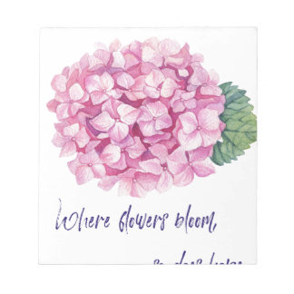 Waar bloemen bloeien notitieblok