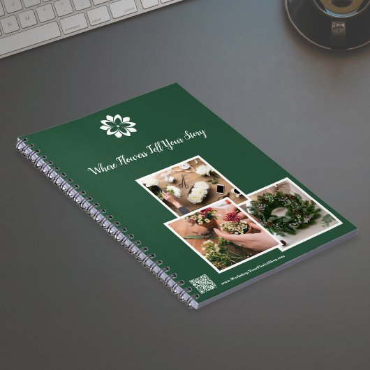 Waar bloemen je verhaal vertellen Bloemist Worksho Notitieboek