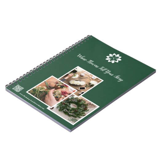 Waar bloemen je verhaal vertellen Bloemist Worksho Notitieboek (Linkerzijde)