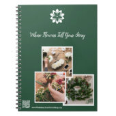 Waar bloemen je verhaal vertellen Bloemist Worksho Notitieboek (Voorkant)