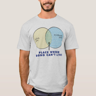 Waar Bono niet kan leven T-shirt