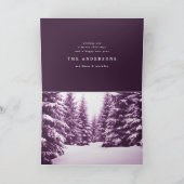 Waar boombomen topjes glinsteren kerstvakantie kaart (Binnen)