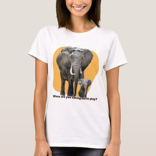 Waar breng je me om te spelen? t-shirt (Voorkant)