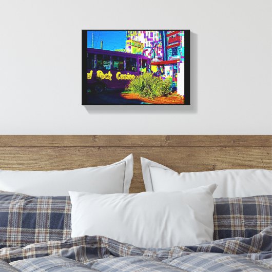 Waar coole dingen ontmoeten canvas print (Insitu (Slaapkamer))