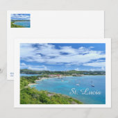 Waar de Atlantische Oceaan en de Caribische Zee sa (Voorkant / Achterkant)