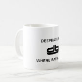 Waar de bas leeft koffiemok (Voorkant links)