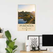 Waar de Bergen de Dageraad Begroeten – Pyreneeën Poster (Thuiskantoor)