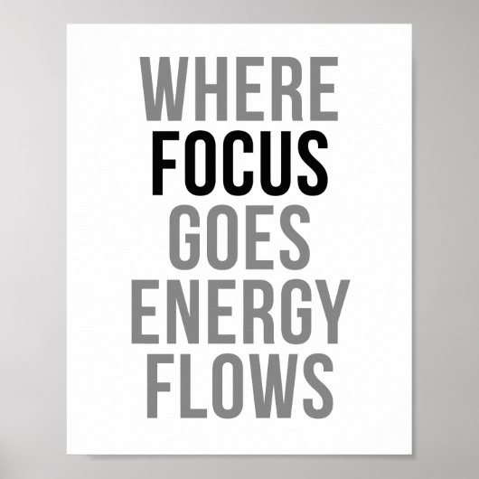 Waar de focus ligt op energiestromen poster (Voorkant)
