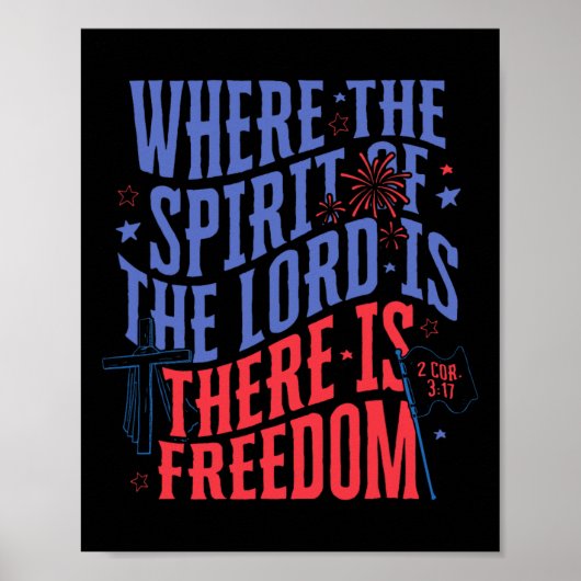 Waar de Geest van de Heer is, is Vrijheid 4 Poster (Voorkant)