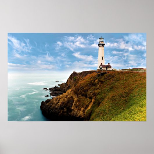 Waar de hemel aan het Zee voldoet Poster (Voorkant)