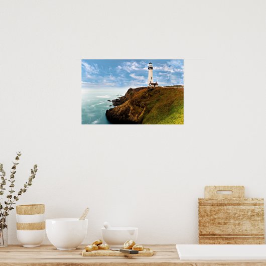 Waar de hemel aan het Zee voldoet Poster (Keuken)