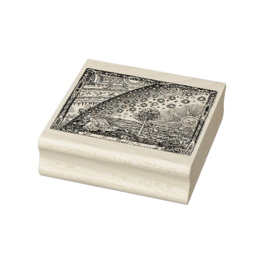 Waar de hemel en de aarde elkaar ontmoeten ●  kuns rubberstempel (Stempel)