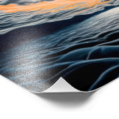 Waar de hemel ontmoet Zee: een rustige oceaan zons Foto Afdruk (Hoek)