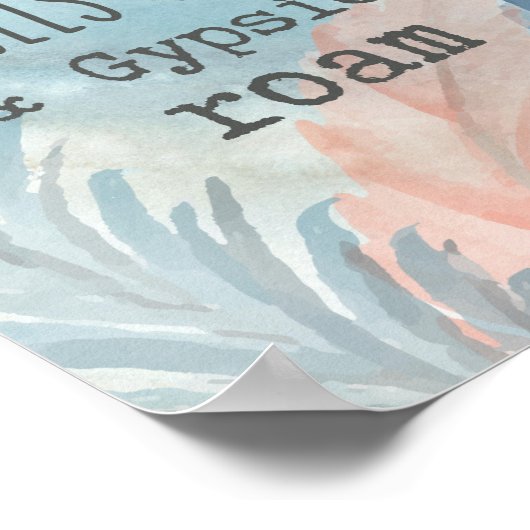 Waar de Herfst van de Veer Gypsies Roam Poster (Hoek)