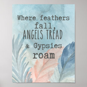 Waar de Herfst van de Veer Gypsies Roam Poster