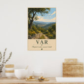 Waar de heuvels de hemel omhelzen poster (Keuken)