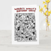 Waar de Kaart van de Cake van de Verjaardag van (Gele Bloem)