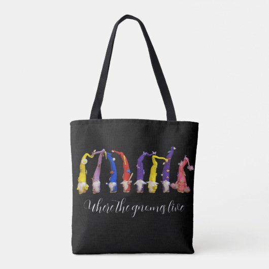 Waar de kabouters wonen tote bag (Achterkant)