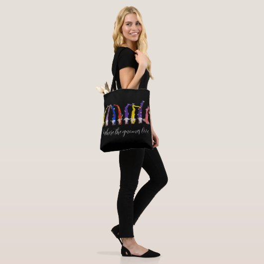 Waar de kabouters wonen tote bag (Op model)