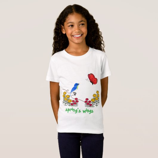 Waar de lente mij ontmoet t-shirt (Voorkant volledig)