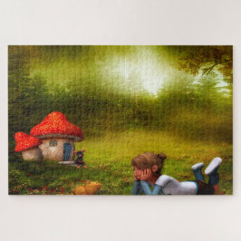 Waar de Leprechauns of waar de kleine lieden wonen Legpuzzel