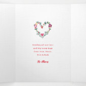 Waar de liefde groeit gepersonaliseerde Valentijns Drieluik Wenskaart (Binnenkant midden)