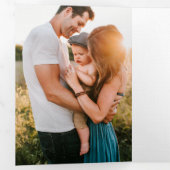 Waar de liefde groeit gepersonaliseerde Valentijns Drieluik Wenskaart (Binnenzijde eerst)