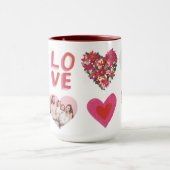 Waar de Liefde Personaliseert Foto en Tekst Mok (Midden)