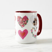 Waar de Liefde Personaliseert Foto en Tekst Mok (Voorkant rechts)