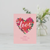 Waar de Liefde Personaliseert Valentijn Folie Feestdagen Briefkaart (Staand Voorkant)