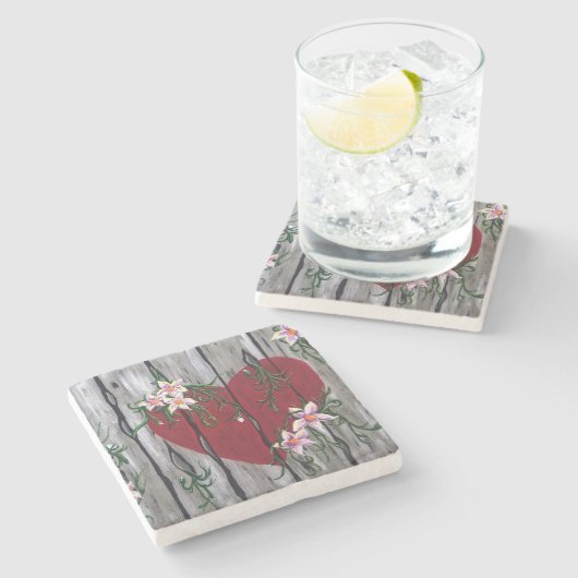 Waar de Liefde Steengesteente Onderzetters groeit (Zijkant)