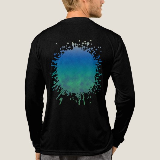 Waar de lucht de diepte ontmoet Tri-Blend shirt (Achterkant volledig)