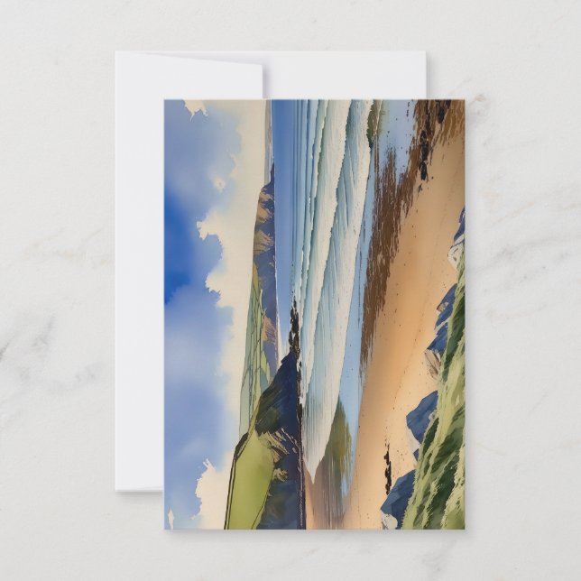 Waar de lucht stille zand ontmoet - Devon Seascape (Voorkant)