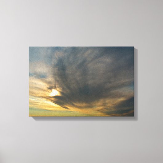 Waar de lucht stilvalt canvas afdruk (Voorkant)