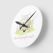 "Waar de mensen niet zijn" - Retro Camper Caravan Ronde Klok (Hoek)