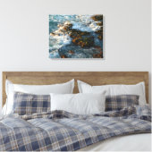 Waar de oceaan de Rocks ontmoet Canvas Afdruk (Insitu (Slaapkamer))