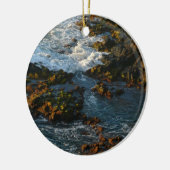 Waar de oceaan de Rocks ontmoet Keramisch Ornament (Links)