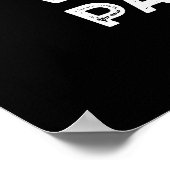 Waar de poot bij de grappige Doggie Dog dun donker Poster (Hoek)