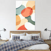 Waar de randen leren te rusten canvas afdruk (Insitu (Slaapkamer))